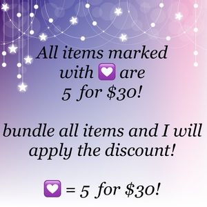 Same/Next Day Shipper!!  💟 = 5 for $30!